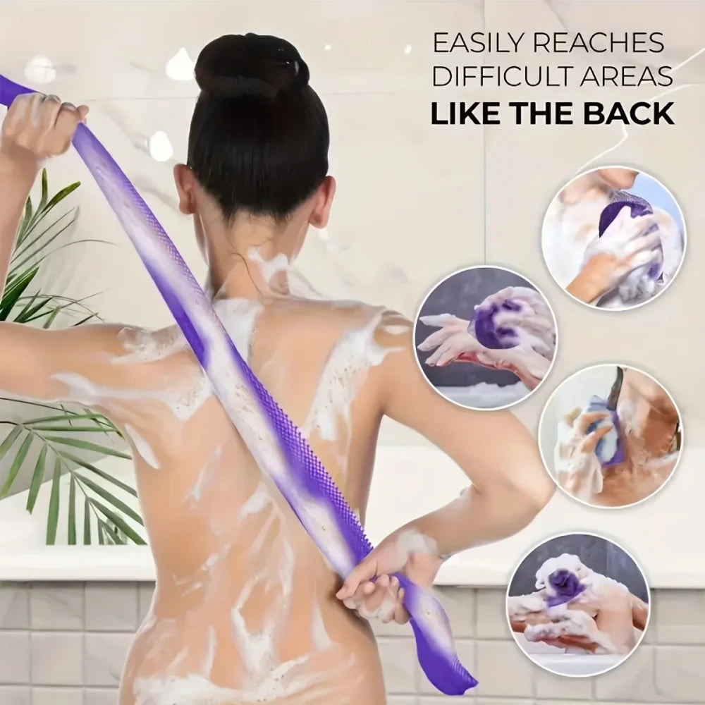 Long Nylon Exfoliating Bath Towel