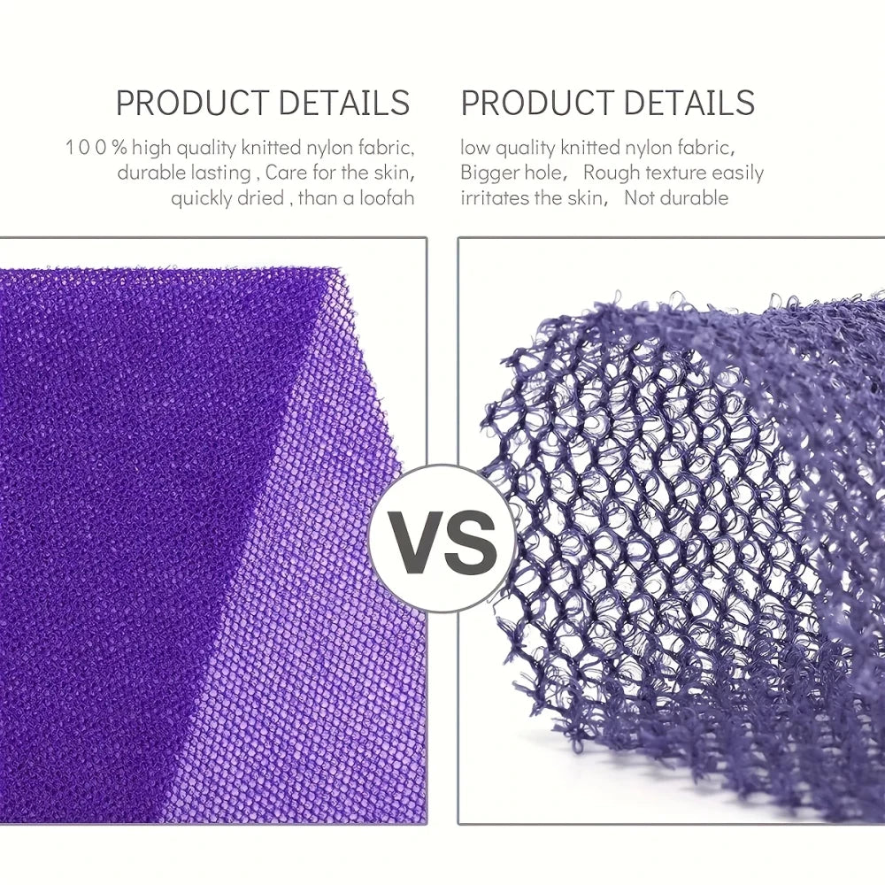 Long Nylon Exfoliating Bath Towel